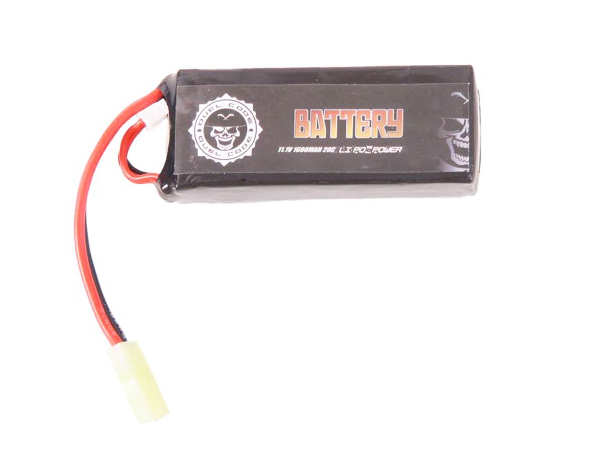 Duel Code Batterie LiPo 11,1 V 1600 mAh 20C Mini Stick