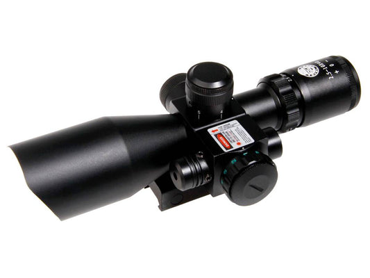 Duel Code Lunette de visée 2,5-10x40 rouge/vert avec laser