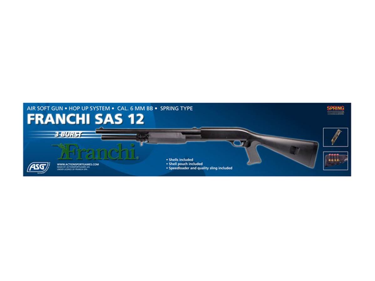 ASG Franchi SAS 12 Noir Spring Tri-Shot 0,6 J