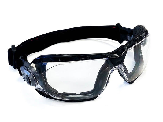 DMoniac Lunette-masque claire avec mousse et élastique – EN166